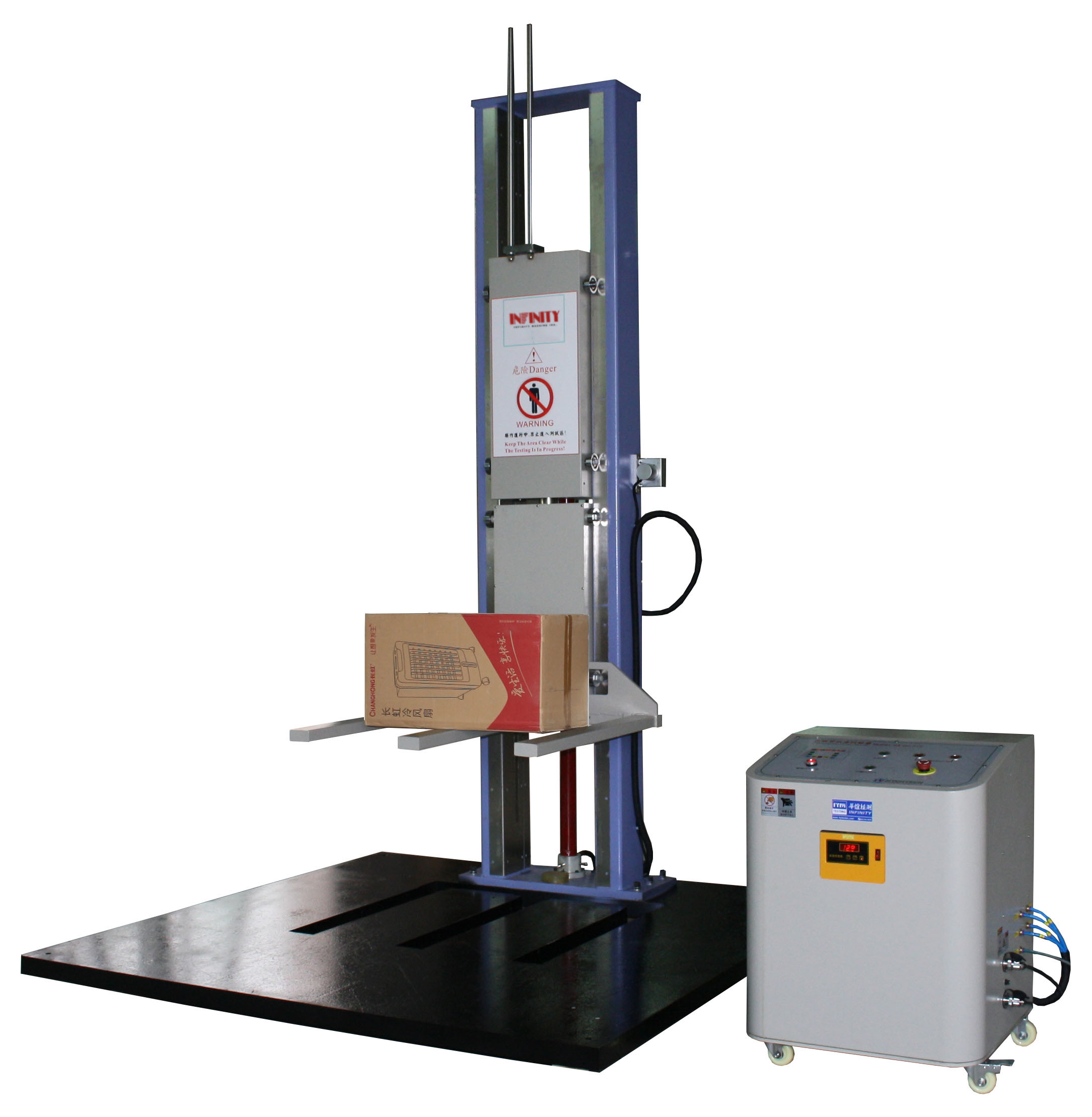 Paper Package Free Fall Drop Tester، 2.5 Kva Drop Weight Impact Test Machine