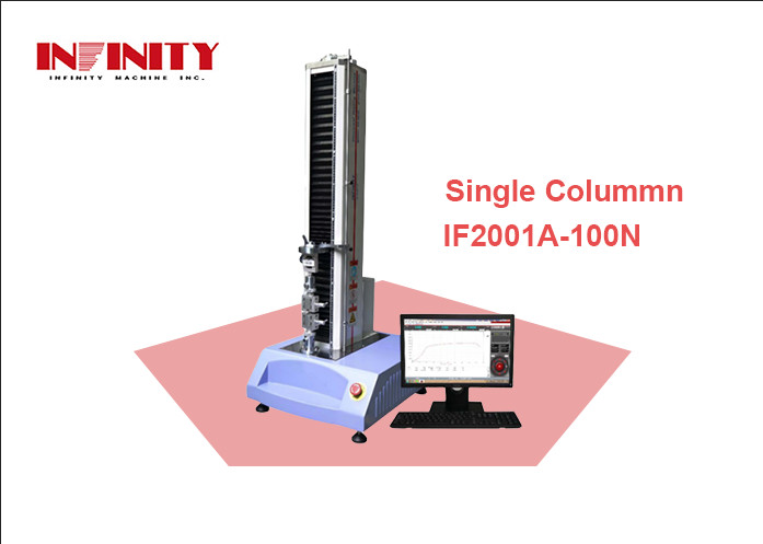 IF2001A-100N آلة اختبار عالمية عمود واحد مع مساحة اختبار فعالة من 1167x700x1770mm