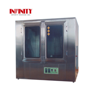 غرفة اختبار الأمطار من الفولاذ المقاوم للصدأ IPX3 IPX4 للمختبر 600mm ¢ 1200mm ¢ 0.4mm AC220V 50Hz 5A