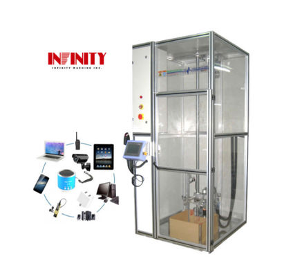 IEC 60068-2-31/32 آلة اختبار السقوط الاتجاهية للأجهزة المحمولة الهاتف الذكي الكمبيوتر اللوحي الكمبيوتر المحمول