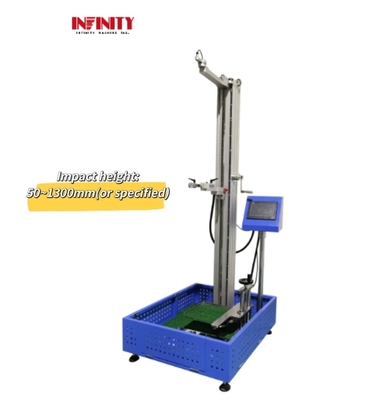 ارتفاع التأثير 50~1300mm اختياري آلة اختبار تأثير الكرة الفولاذية ذاتية الدقة