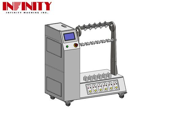 جهاز اختبار ثني الكابل المرن المتوافق مع معيار IEC 60884-1:2022 مع زاوية قابلة للتعديل و 6 أدوات