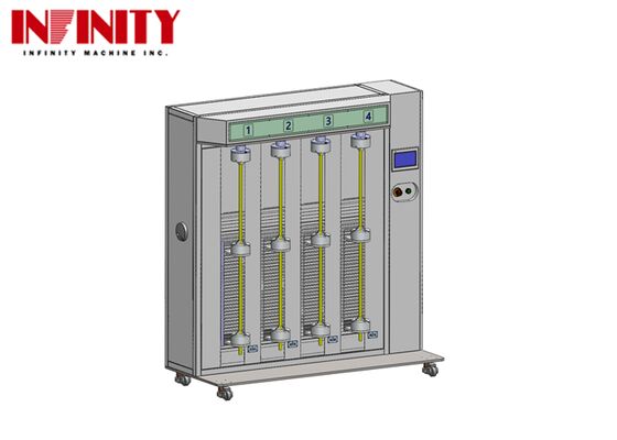 Robotic Cable Torsion Test Machine CRIA 0003.2-2016 Compliant with 4 Test Stations and Adjustable Torsion Angle