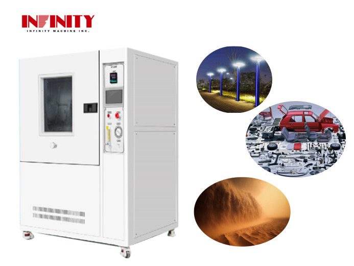 غرفة اختبار غبار الرمل غرفة بيئية IEC60529 IE7-512L 800x800x800mm