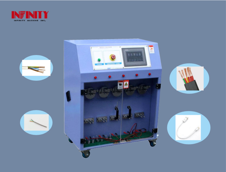 PLC التحكم خمسة محطات سلك سحب اختبار آلة لاختبار مقاومة طي التأرجح