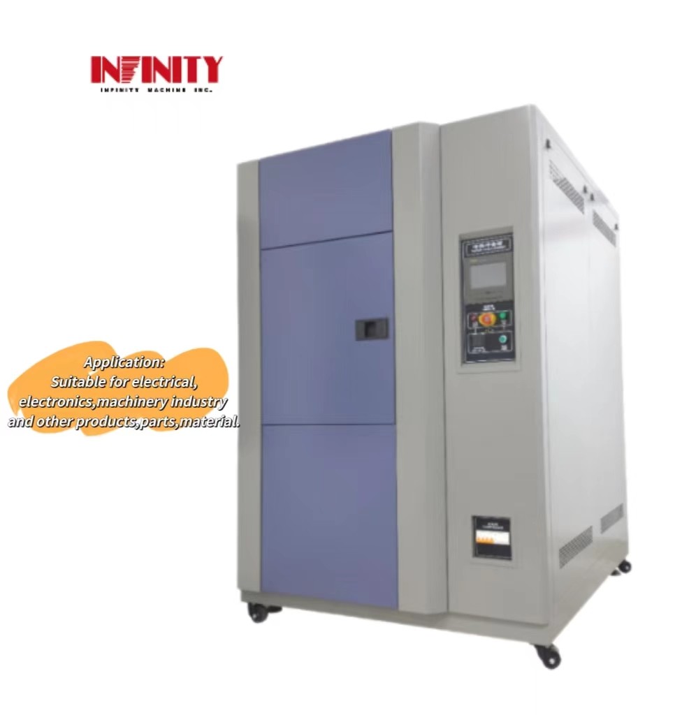 نوع الصندوق الثلاث GB/T2423.1-2001 اختبار درجة الحرارة المنخفضة غرفة اختبار الصدمة الحرارية