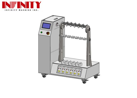 اختبار تعب الأسلاك بزاوية الانحناء القابلة للتعديل 1 ~ 180 درجة متوافق مع معايير IEC 60884-1 و 6 مجموعات Jig مع الحمل القابلة للتعديل