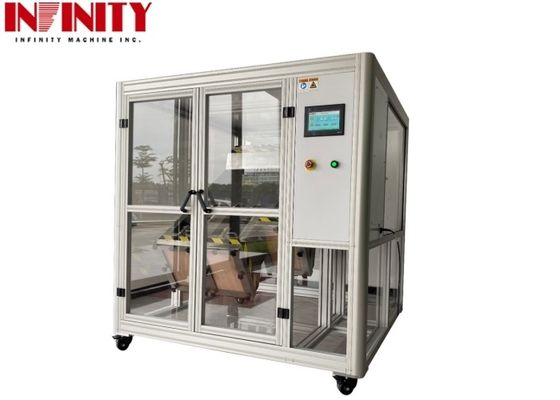 IEC 60068-2-31 IEC60068-2-32 جهاز اختبار السقوط بلوحة اللمس Tumble Drop Impact Tester